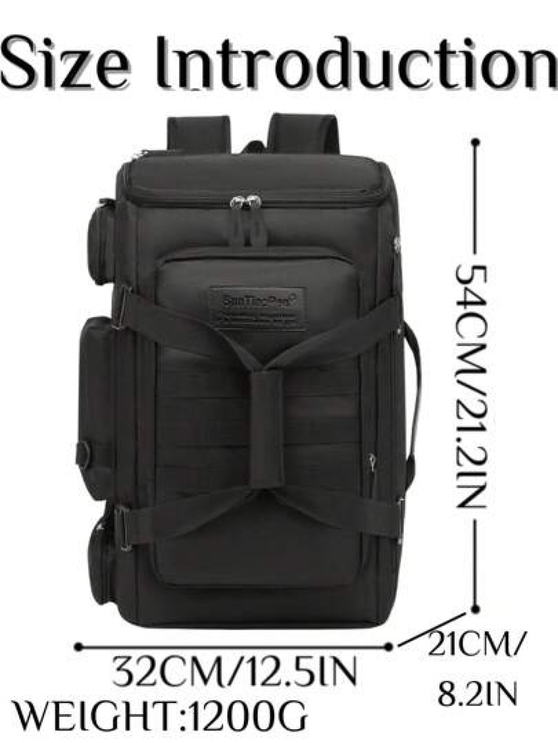 1pc Dual Shoulder Backpack With Large Capacity Designed Short Distance Travel College Students Notebook Laptop Carrier Basketball Backpack Weekend Overnight Bag With Multiple Pockets University Book B