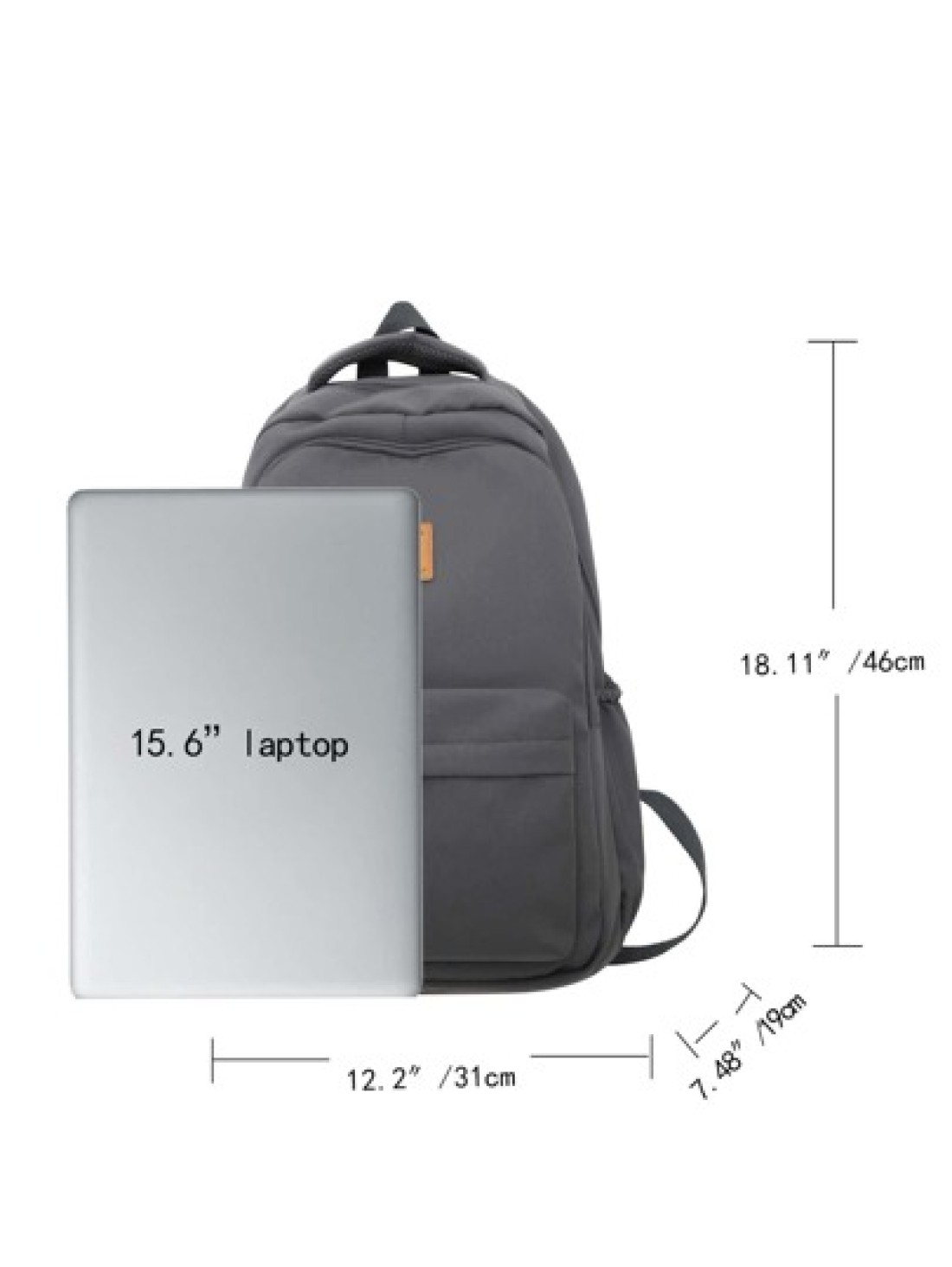 Canvas Backpack Large Capacity School Bag Casual Travel Rucksack Laptop Bag College Bag Summer Dad Bag For School Multi Functional For Books For School Supplies Teenagers Freshmen High School Universi