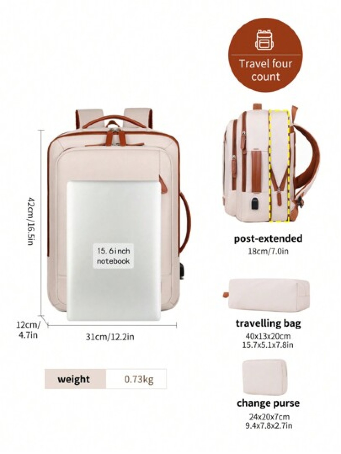 Myco Carry On Travel Backpack For Men Flight Approved 40L Personal Item Backpack With 3 Packing Cubes Travel Book Bag For Weekender College Office Christmas Gifts Winter Christmas Bag Travel Bag Schoo