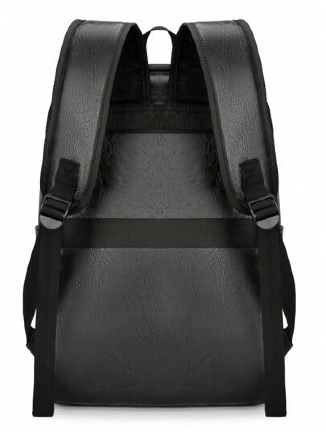 Faux Leather Vintage Backpack Slim 15 6 Inch Laptop Bag Casual Travel Daypack Brown Black Vacation School Summer Water Proof Carry On PU Leather Business Casual Black Husband Purse Holiday Computer Bl