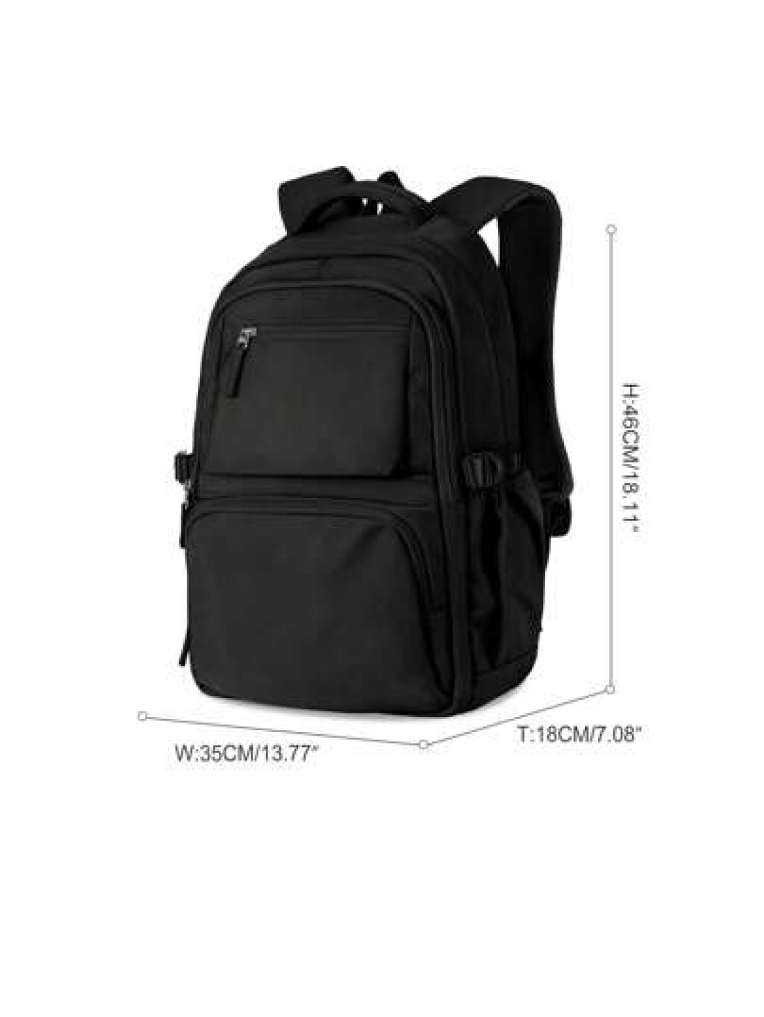Schoolbag For Lightweight Large Capacity Water Resistance Nylon Fabric Carry On Backpack Travel Backpack Computer Short Distance Business Backpack Fits15 6 Inch Laptop For Travel Business Vacation Hol