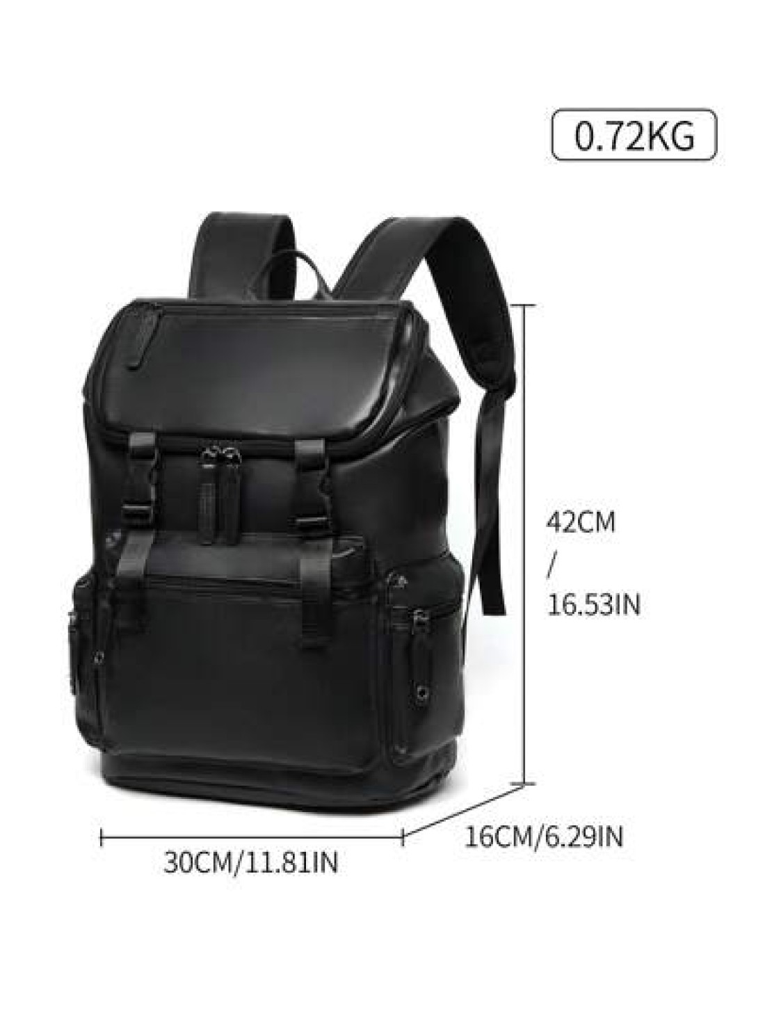 Large Capacity Pu Commuting Travel Backpack Rucksack College Bag School Bag Multi Functional British Style Flap Backpack Retro Plaid Print Computer Bag Drawstring Flap Pockets Backpack Outdoor Vacatio