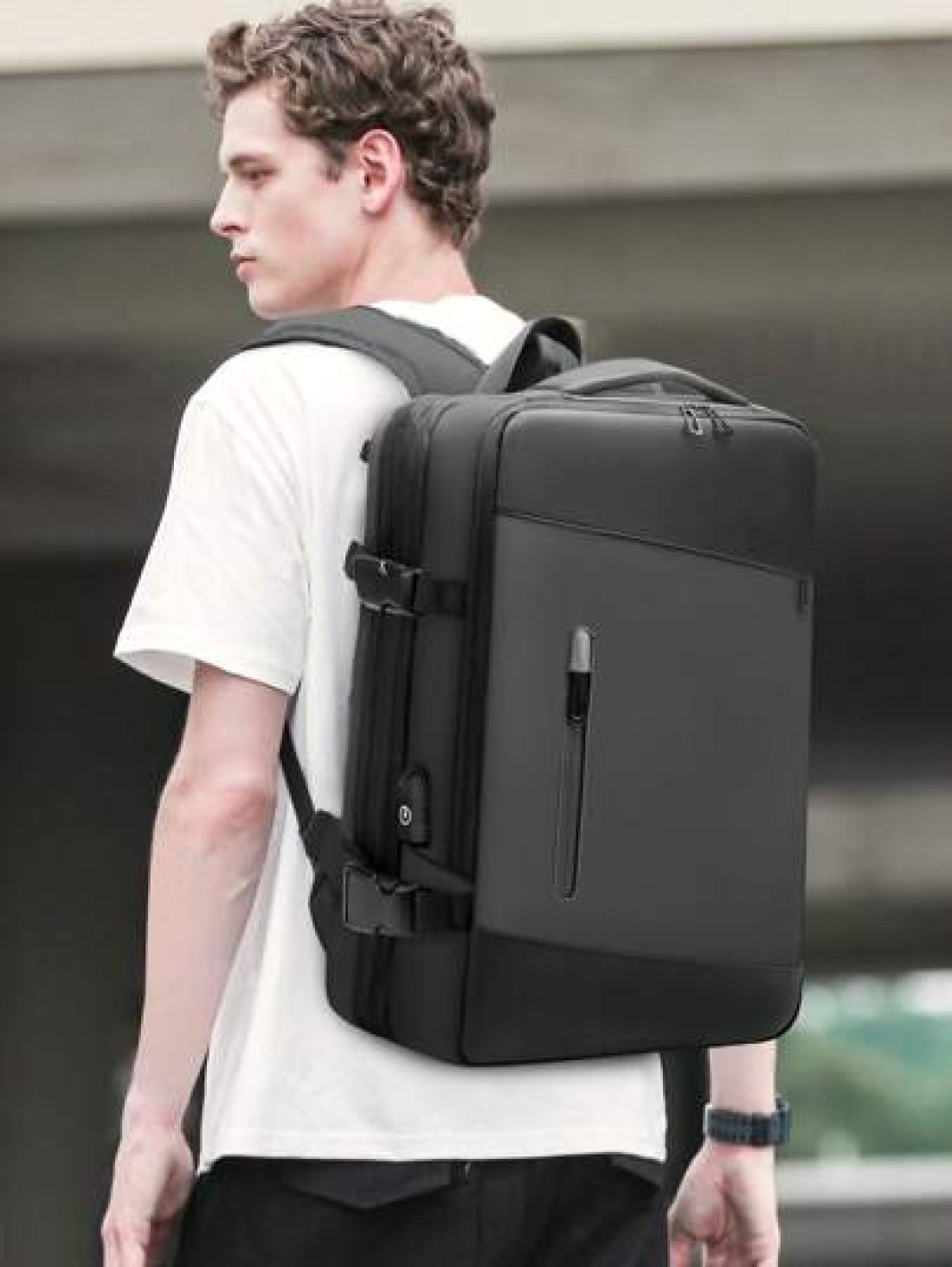 17 Inch Medium Functional Backpack Zip Front With Usb Charging Port School Bag School Backpack For School Daypack Laptop Bag Computer Bag Bookbag Rucksack Shoulder Bag Travel Bag Sport Bag College Bag