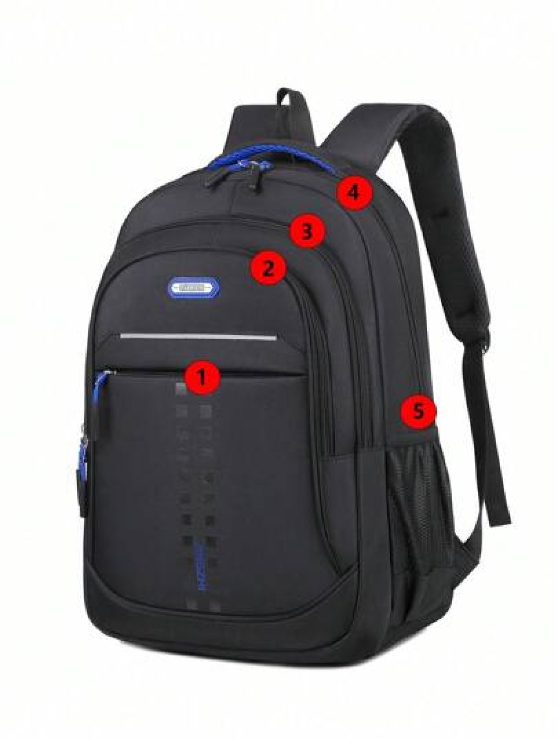 121Reinforced Waterproof Large Capacity Bag College Students Schoolbag Going Out Computer Backpack Casual Travel Backpack Vacation School Summer Laptop Carry On Polyester Business Casual Personalized