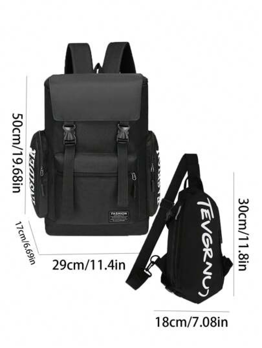 2pcs Set Large Capacity Men Business Backpack Casual Waterproof Travel Laptop Bag Funny Gifts Christmas Holiday Thanksgiving Gifts Vacation Goyard Winter Multi Functional Outdoor Portable Fashionable