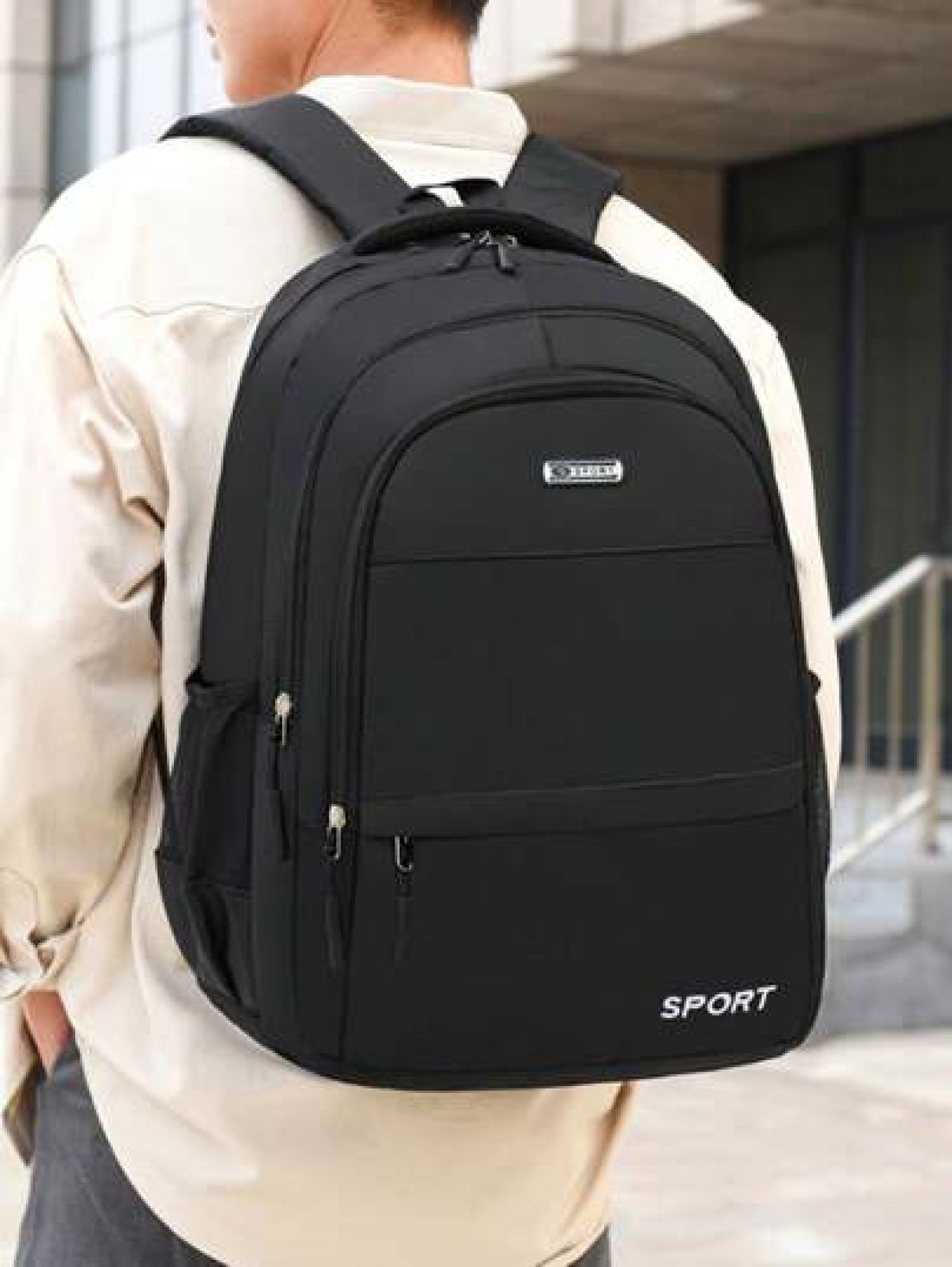 Men s Business Backpack Large Capacity Outdoor Casual Daypack College Student Laptop Travel Bag