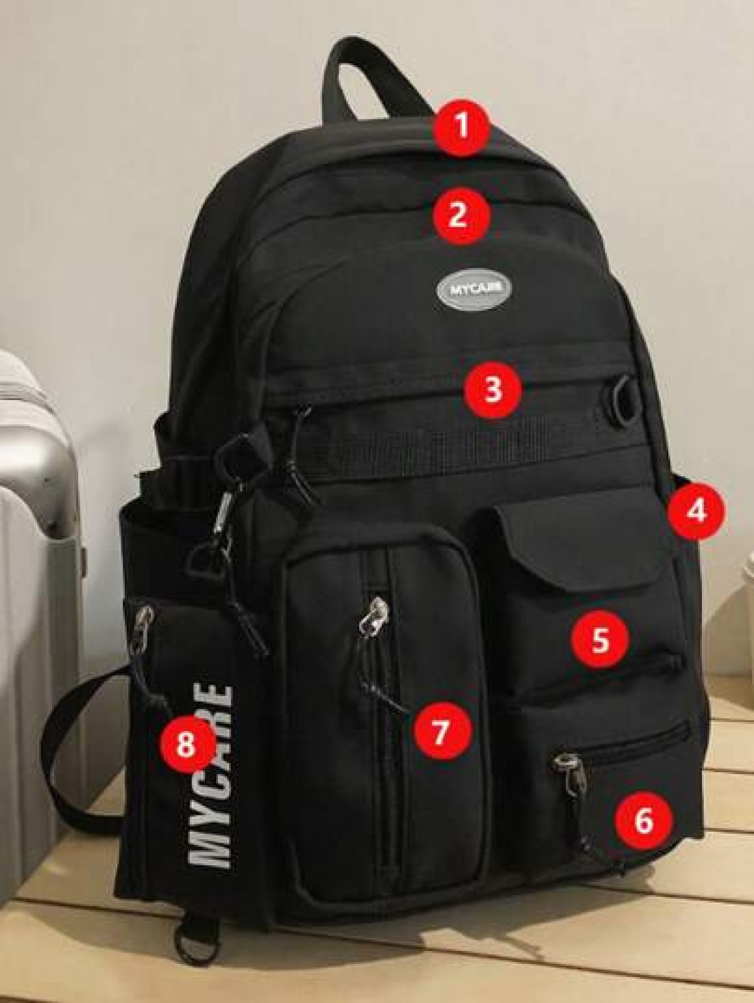 Four Season Unisex Large Capacity Travel Bag With Multiple Pockets Anti Theft Student Backpack Waterproof Nylon Laptop Backpack With Pencil Case Unisex