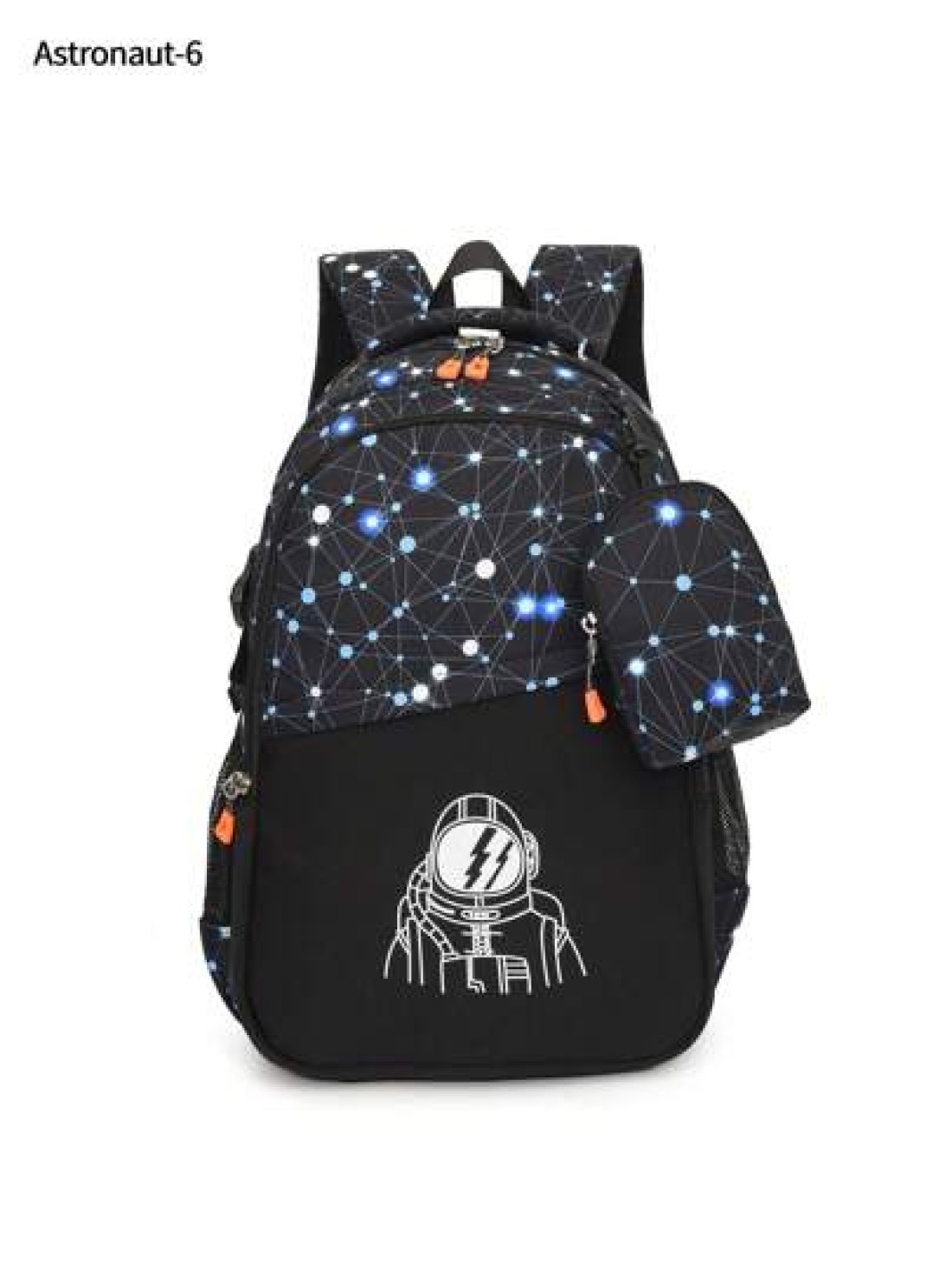 Astronaut Anime Cartoon Fashion Backpack With Detachable Small Pouch Large Capacity Casual School Bag Suitable For College High School Back To School Travel Summer School Supplies