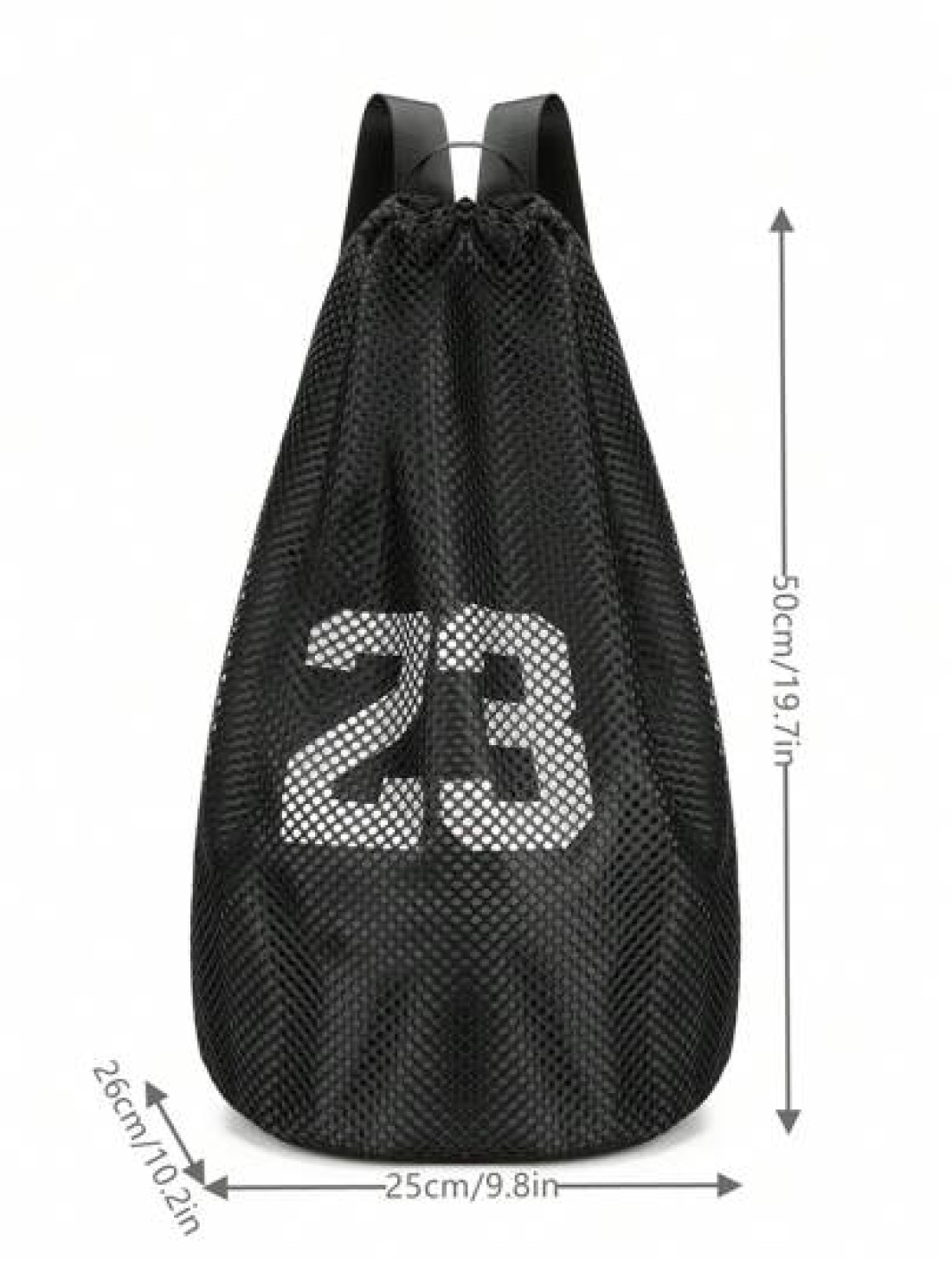 Casual Men Backpack Basketball Bag With Drawstring Closure Large Capacity Mesh Hollow Out Travel Backpack Handbag Shoulder Bag Laptop Bag Couple Backpack Student Backpack Holiday Travel Luggage Bag Mu