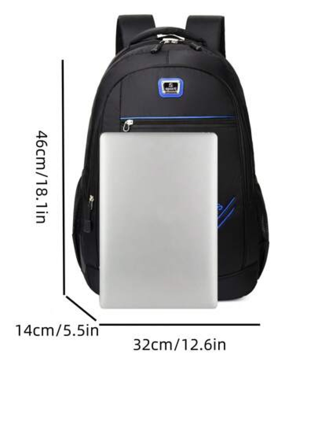 New Fashion Minimalist Casual Versatile Lightweight Travel Commute Large Capacity Multi Pocket Flat Book Laptop Men Backpack