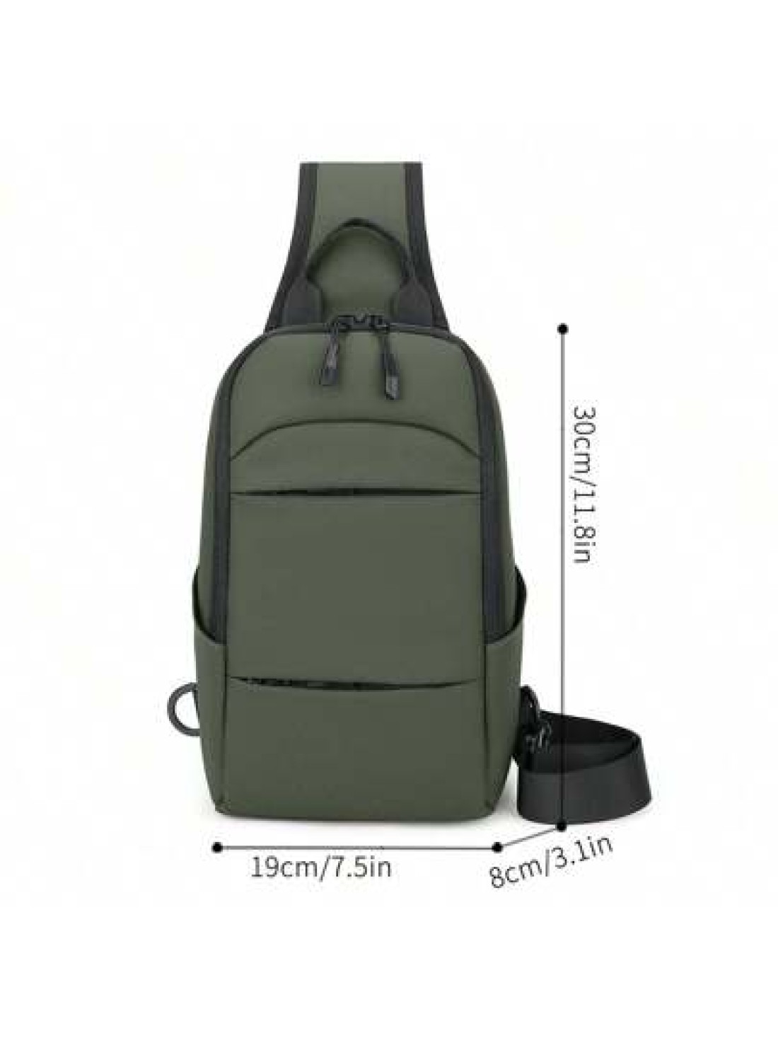 New Men s Breast Bag Large Capacity Personalized Long Distance Riding Bag For Work Commuting Fashion Shoulder Bag