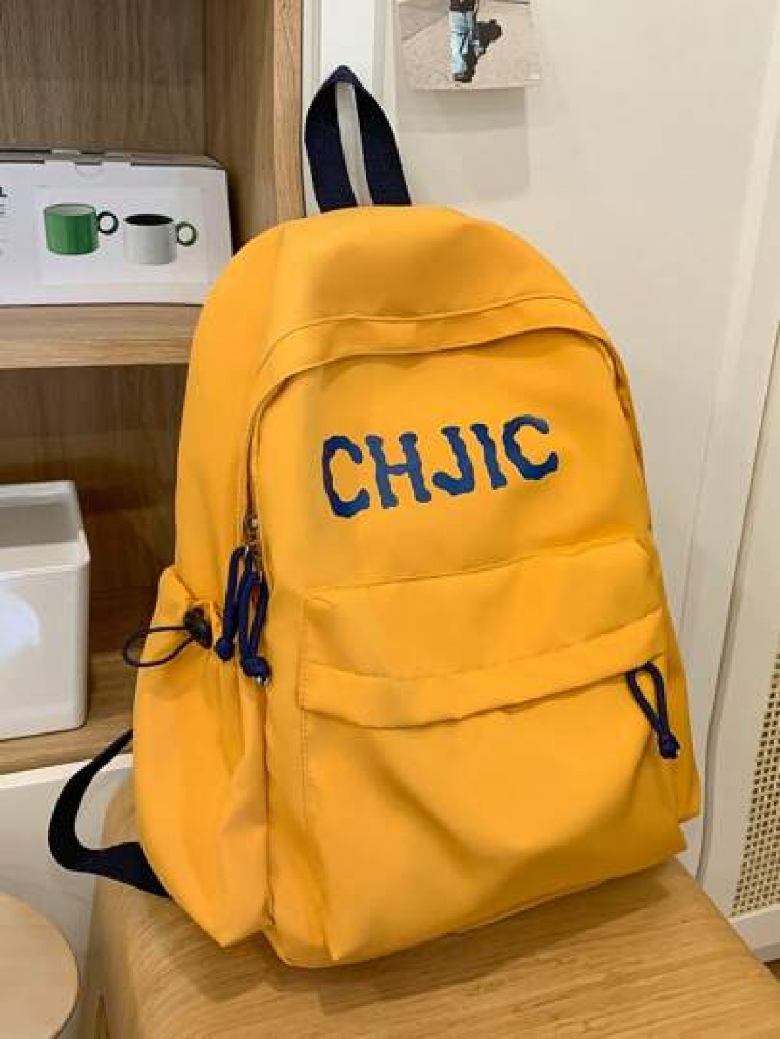 New Fashionable Contrasting Letter Print Backpack With Unique Design For Students Large Capacity Campus Backpack Commuting Backpack Nylon