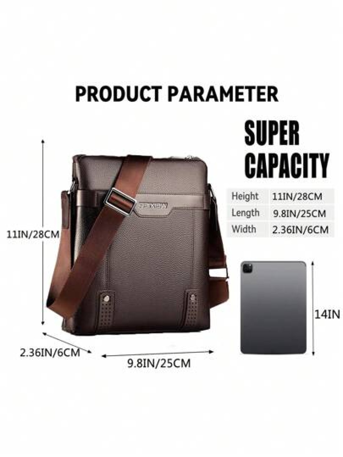 1pc Shoulder Bag Crossbody Bag Waist Bag Handbag Chest Bag PU Waterproof And Wear Resistant Material Multiple Pockets And Compartments With Large Capacity Adjustable And Portable Shoulder Strap Fall S
