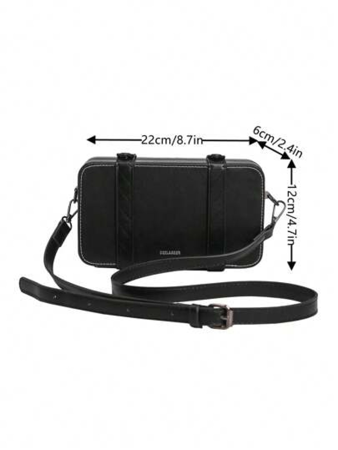 peach tree Men s PU Waterproof Messenger Bag Crossbody Bag Shoulder Bag Small Square Bag Business Casual Style With Detachable Pouch Ideal For Business Trips Storing Toiletries And Tools Large Capacit