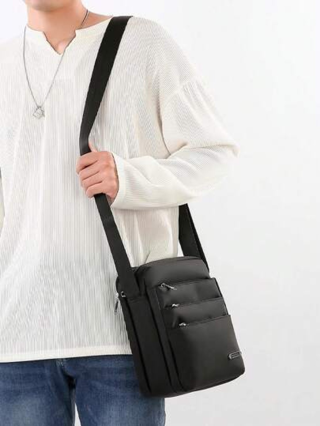 1pc Men s Shoulder Bag Casual Oxford Cloth Multi Layer Crossbody Bag Chest Bag For Men Side Bags For Men Satchel Bag Leather Bag Hobo Bag Hip Bag Travel Christmas Holiday Thanksgiving Gifts For Men To
