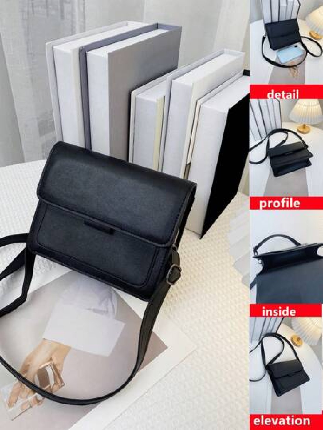 1pc Magnetic Closure Square PU Leather Mini Crossbody Bag Fashion Versatile Casual Design Suitable For Men Adjustable Strap Daily Use Travel Hip Bag Purse Christmas Holiday Thanksgiving Gifts Tote Bag