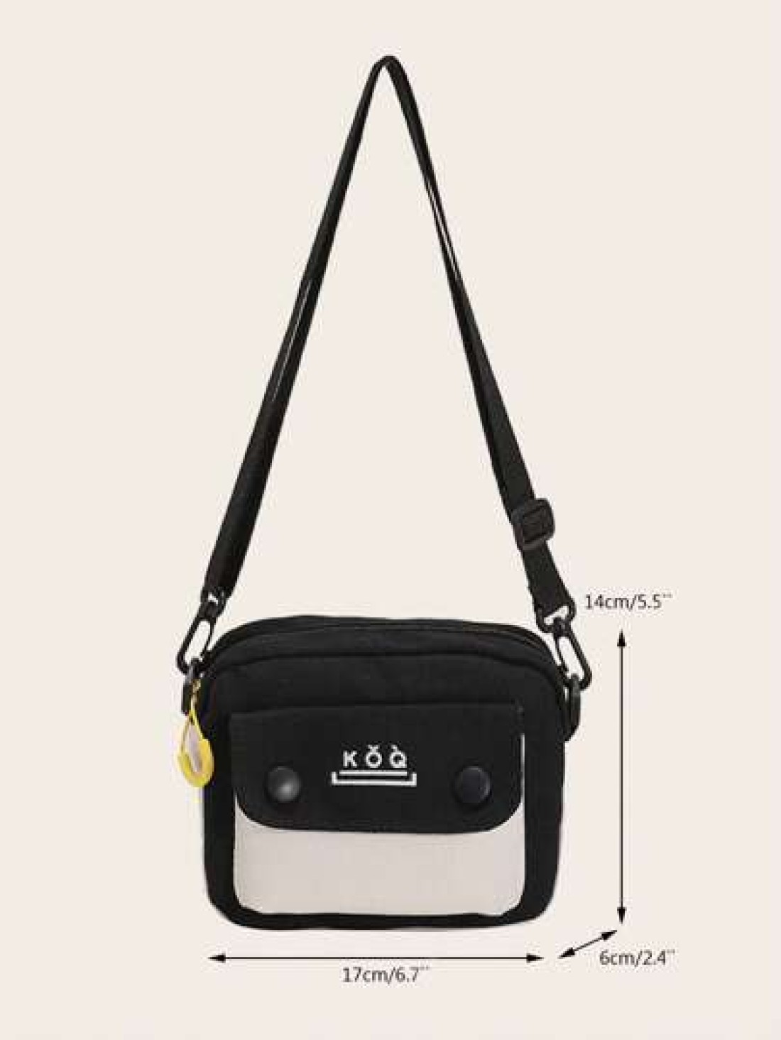 Students Multifunctional Sling Bag Shoulder Bag Casual Bag Mini Square Bag Letter Print Colorblock For Daily Gift For Father Handbag Schoolbag College Commute Crossbody Bag Side Bag Holiday Essentials