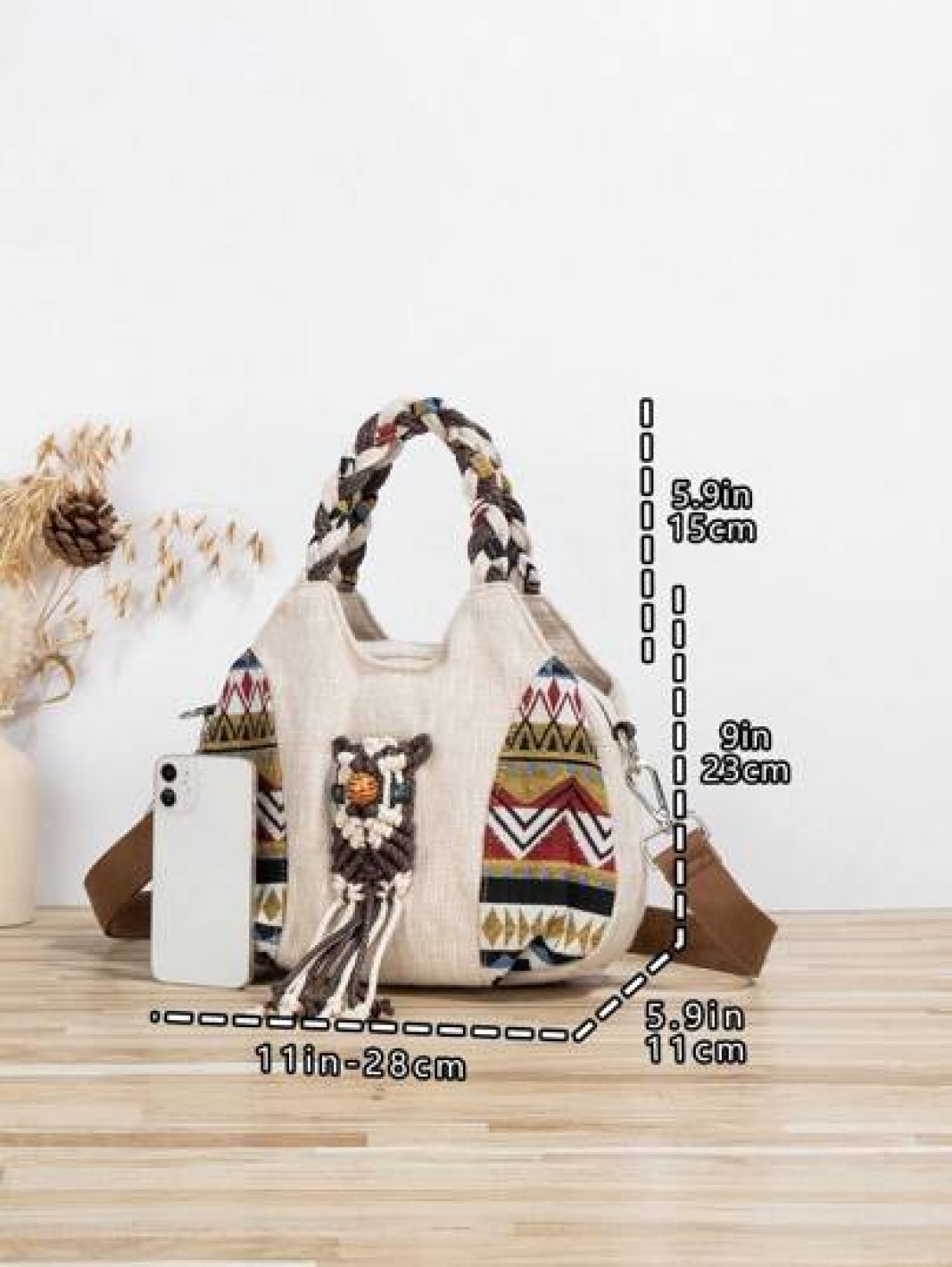 1pc Bohemian Style Woven Owl Pattern Women s Crossbody Bag Portable Messenger Bag Original Design Versatile Multifunctional Handbag For Beach Travel Vacation