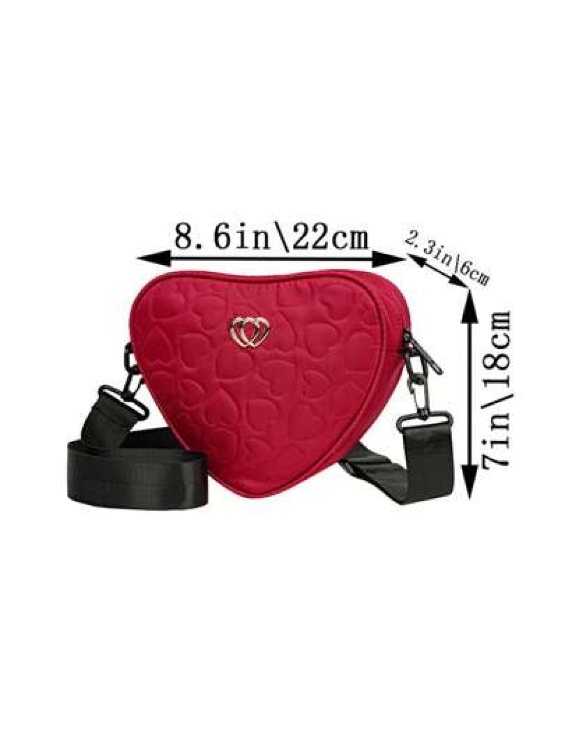 2025 Spring New Men s Love Pattern Shoulder Bag Fashion Leisure Commuter Crossbody Bag