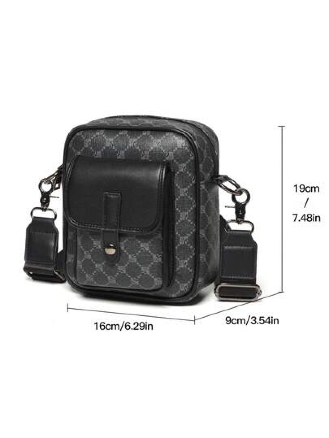Men s Casual Small Flap Crossbody Shoulder Bag MINI Messenger Bag Faux Leather Sling Phone Bags Fit College Street Valentine s Day Gift Travelling Freshman For Books Bag Fall Ba Black Bag Hiking Gifts
