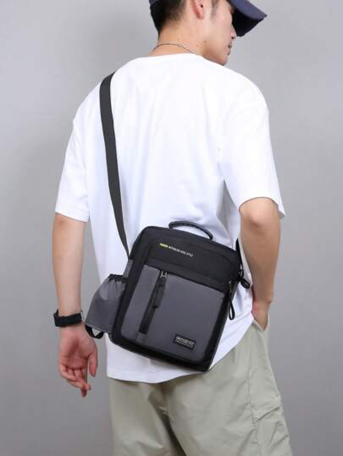 1pc Zipper Closure Handbag New Style Fashion Messenger Bag Can Be Carried On Shoulder Crossbody Hand Shoulder Strap Adjustment Buckle Practical Pull Head Can Be Carried On Left And Right Shoulders For