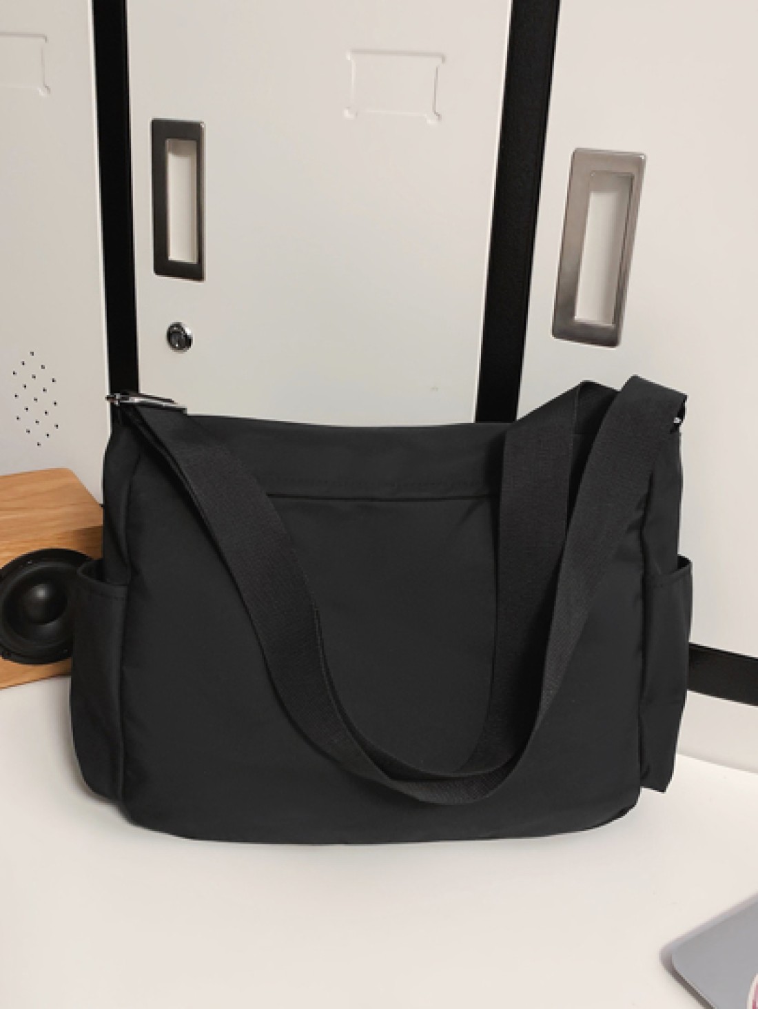 MINGHONG Diagonal Shoulder Bag And Japanese New Minimalist Canvas Crossbody Bag Brand Shoulder Bag Student Backpack Messenger Bag College Bag Dad For Books Multi Functional Dorm University Sling Bag M