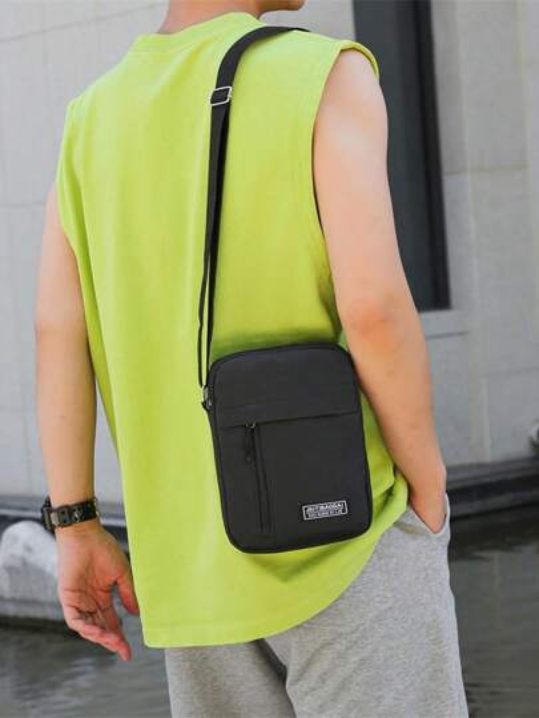 Korean Version Of Leisure Large Capacity Multi Layer Waterproof Crossbody Bag Oxford Cloth Bag Business Bag Collection Wallet Students Commute Practical Sling Bag For Man Man Bag Cross Body Bag Travel