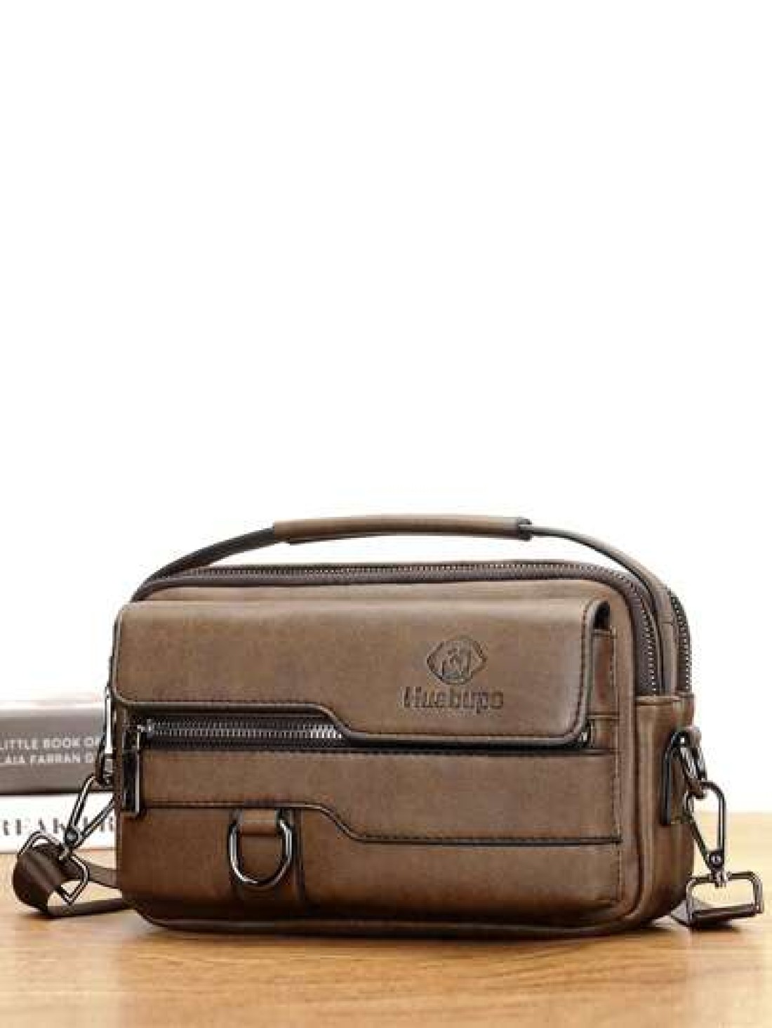 gorchis New Style Crossbody Bag Pu Leather Multi Pocket Shoulder Bag Multifunctional Handbag Sling Bag Square Bag For Holiday Travel Essentials Commute Business Casual Outdoor Ideal Simpler Classic Sa