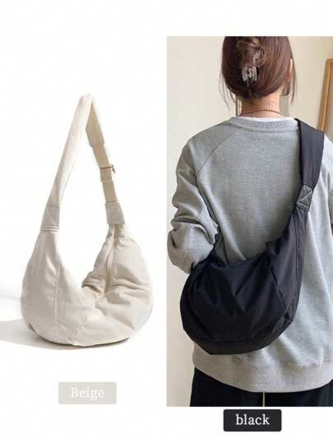1pc Forest Style Men s Shoulder Bag Tote Bag Large Capacity Lightweight Diagonal Crossbody Dumpling Bag Casual Shoulder Boho Crescent Messenger Bag Nylon Backpack