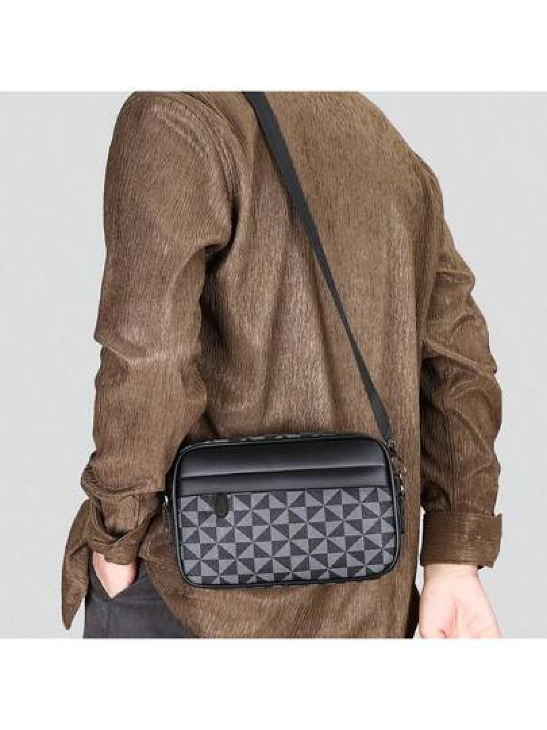 Men s Satchel Bag Fashion Casual Messenger Bag Shoulder Bag Square Small Crossbody Bag Pu Leather Water Proof Multi Functional Casual Casual Business College Boy Bag Sport Casual Postman Boy Tote Bag