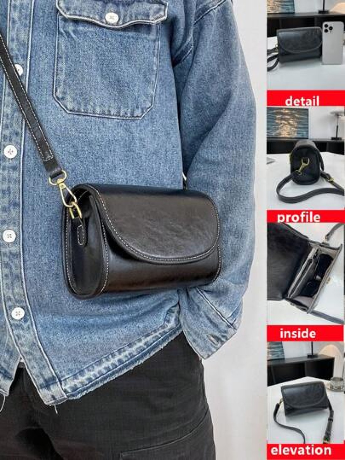1pc Plain Color PU Flap Mini Shoulder Bag For Men Fashion Versatile Casual Suitable For Everyday Use Travel And Holiday Adjustable Strap Chest Bag Leather Bag Hobo Bag Hip Bag Purse Christmas Thanksgi