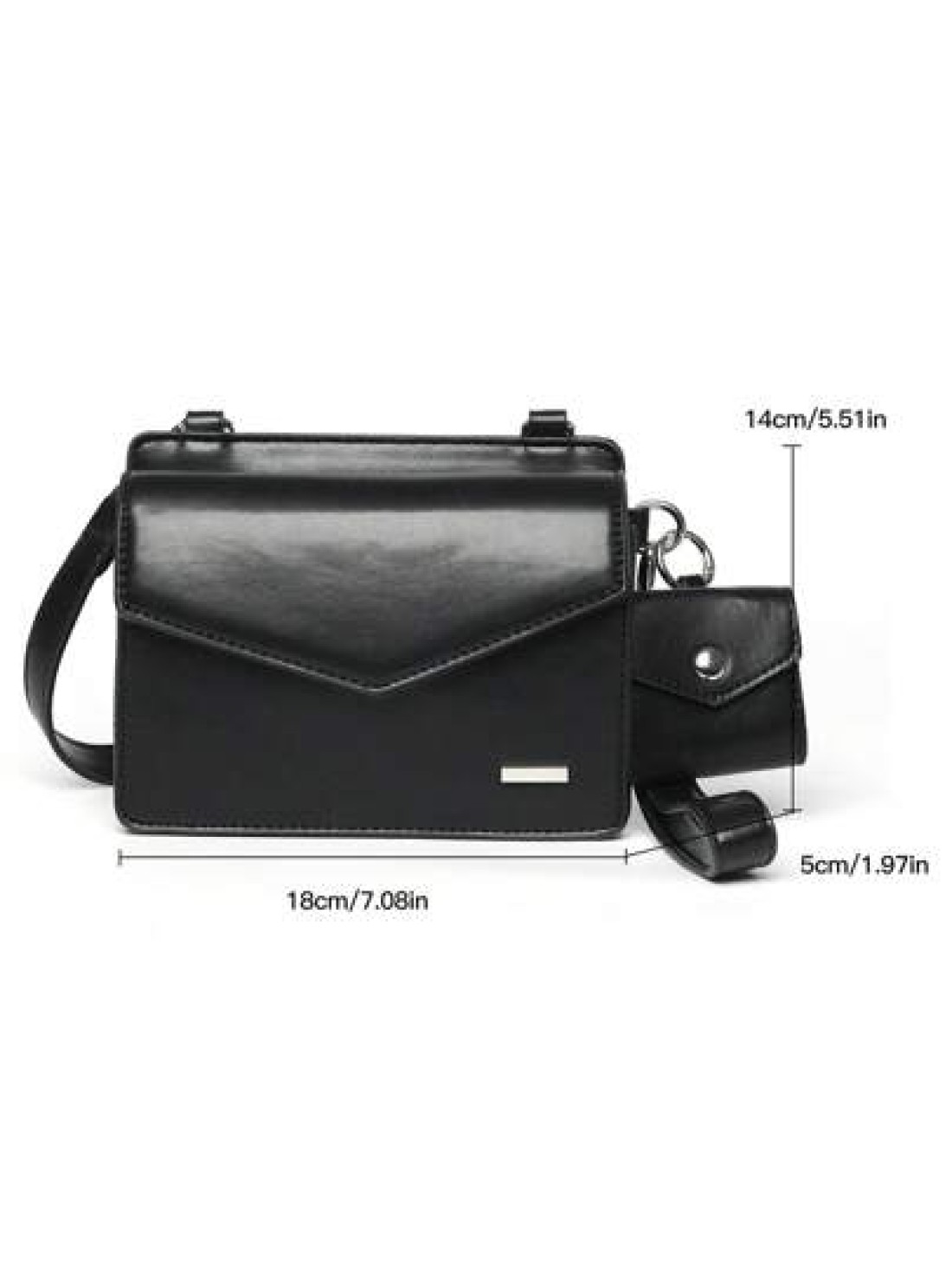 Men s Stylish Crossbody Bag With Coin Purse Square Shoulder Bag Side Bag Sling Bag For Father s Day Gift Commuting Valentine s Day Gift Mini Bag