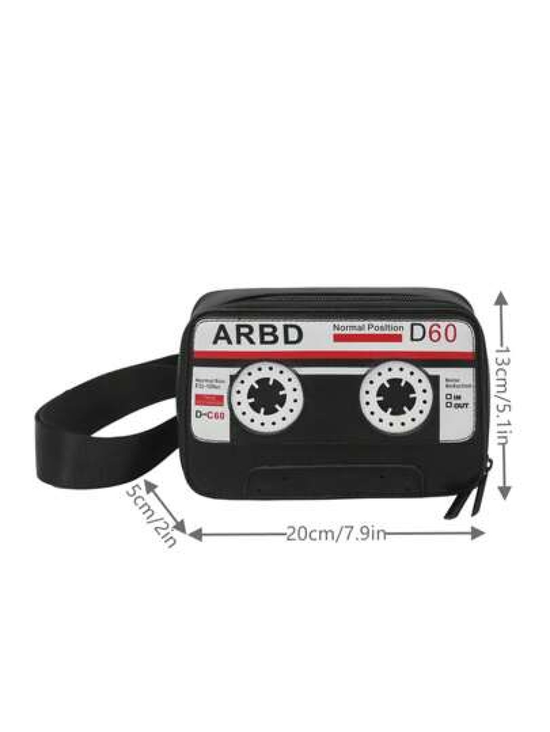 peach tree Multifunction Men Messenger Bag Retro Radio Cassette Recorder Shoulder Bag Casual Simple PU Waterproof Square Bag For Travel Outdoor Gift For Young Men Father Halloween Christmas