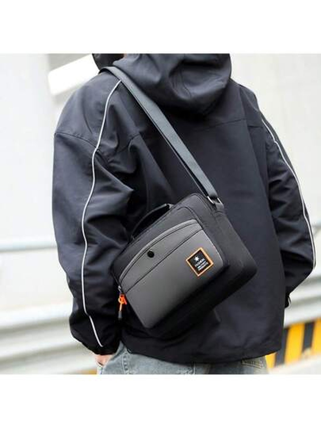 ChicCrossBag UrbanVoyagerSatchel CanvasAdventureCrossbody StylishCommuteMessenger In Grey