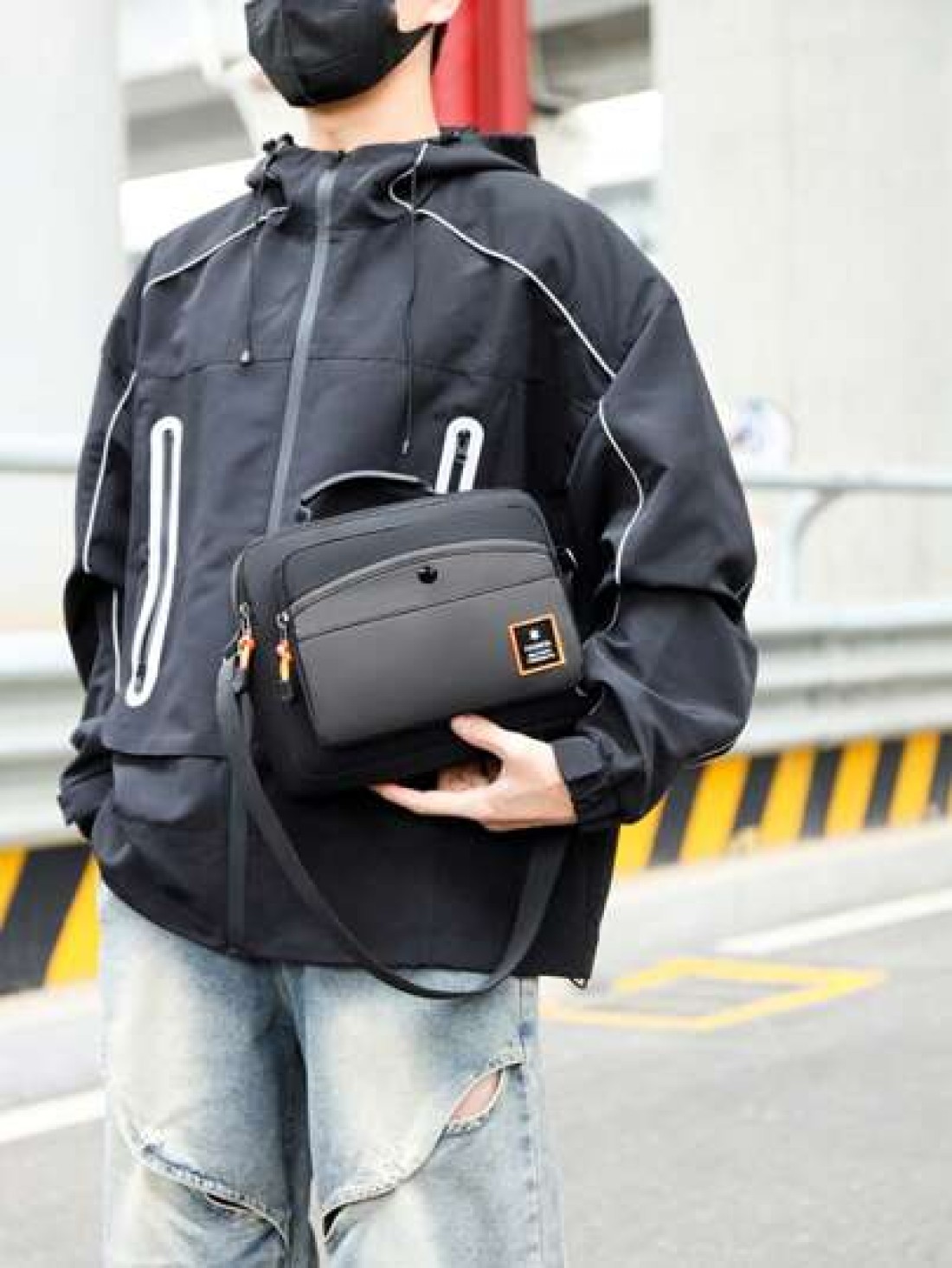 1PC Shoulder Bag Fashion Young Men s Crossbody Bag Men s Business Travel Shoulder Bag Casual Crossbody Bag Oxford Cloth Hand Held Men s Shoulder Bag Men s Backpack Niche Briefcase