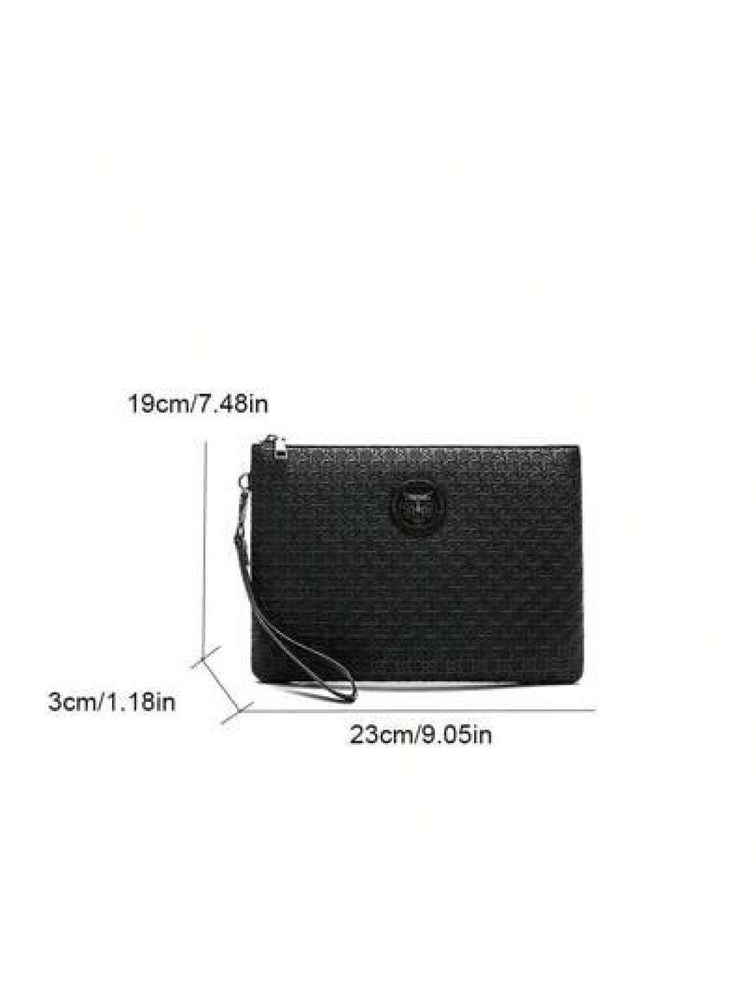 1pc Men Water Proof Tiger Head Clutch Bag With Multiple Compartments And Smooth Zipper Design Clutch Hand Bag Wristlet Work Weekend Travel Camping Summer Gym Vacation Holiday Christmas Scream Men Bag