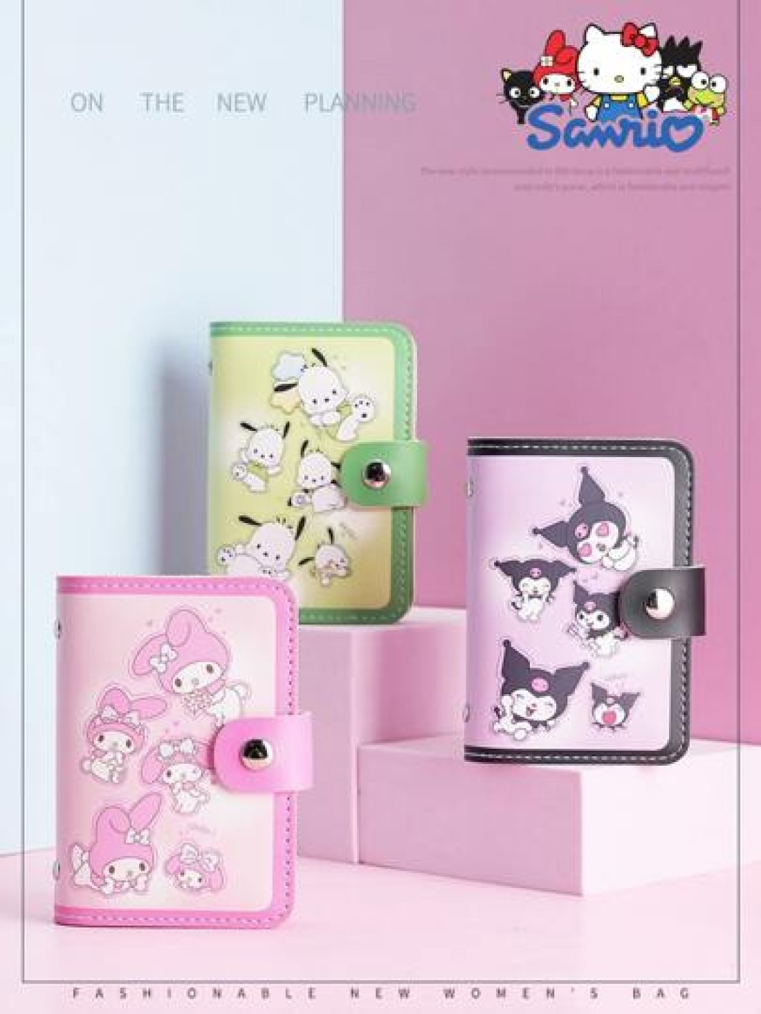 Sanrio 1 4 Anti Demagnetization Large CapacityCard Pack Multi Slot Compact Driver s License Card Case Carry On Work And Travel Must Haves Carry On Luggage Storage Accessories Beach Essentials Teacher