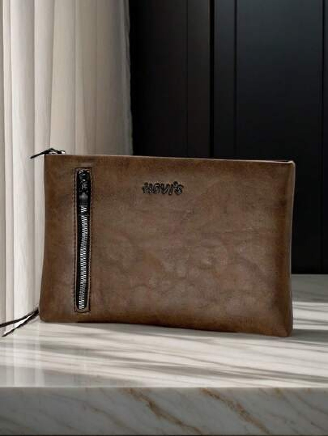 Men s Casual Clutch Bag Large Capacity Business Vintage Envelope Underarm Bag Multi Function Handbag