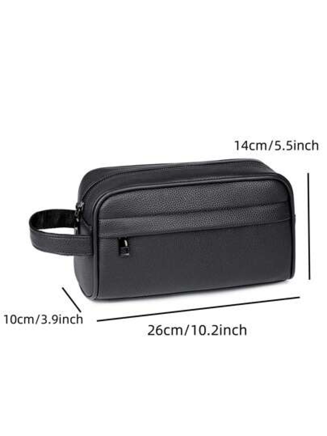 New Men s PU Leather Business Casual Clutch Bag Large Capacity Fashion Versatile Wristlet Suitable For Shopping Short Distance Travel