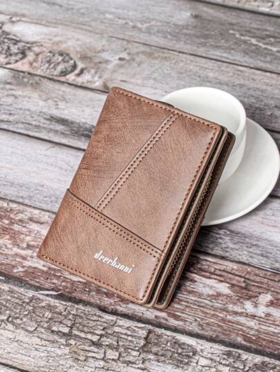 Men s Retro Matte Criss Cross Embroidery Short Wallet With Zipper Closure And Brown Thread Detail Men Clutch Bag For Travel Stuff Large Capacity Anti Theft Lightweight Hand Bag Men Wallet Winter Purse