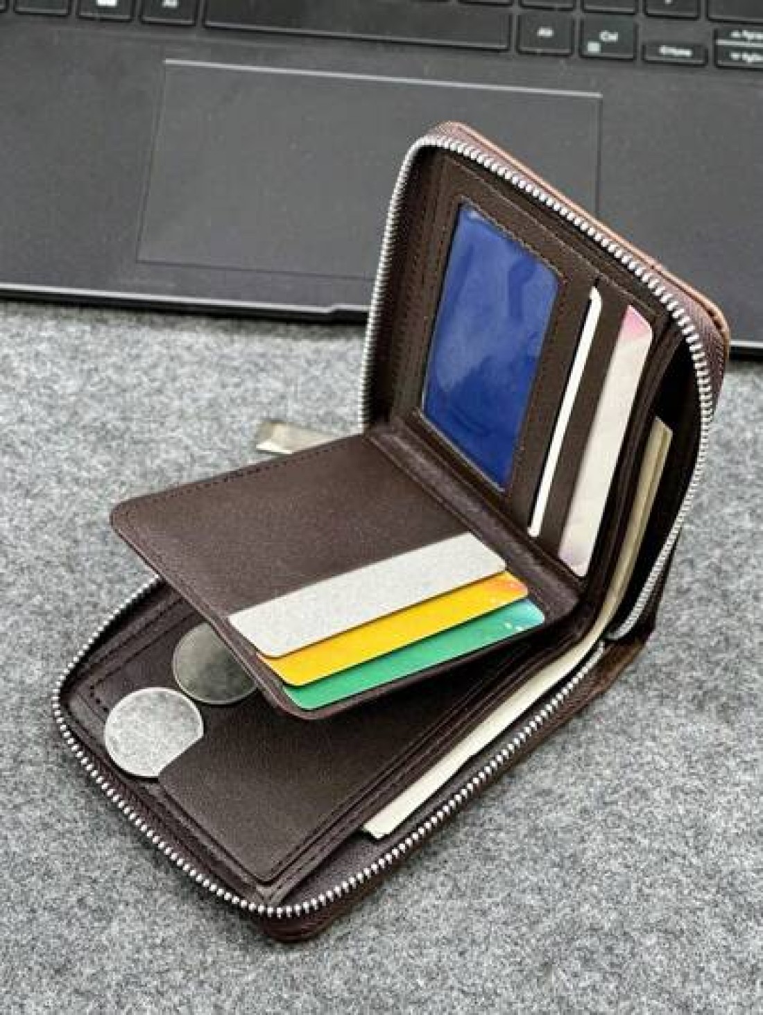 HOVI S Upgrade Your Look With Stylish Business Leather Wallets Fashion Short Wallet Christmas Gifts Fall Winter Travel Holiday Practical Student Thanksgiving Men Gifts Bag Large Capacity Multi Functio