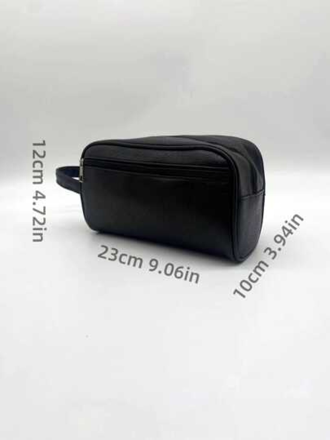 Business Waterproof Pu Storage Bag Great For Business Trip Toiletry Storage Hand Carry Wrist Bag Tool Bag With Large Capacity Keep Your Belongings Organized And Portable Black Bag Chest Bag Hip Bag Gi