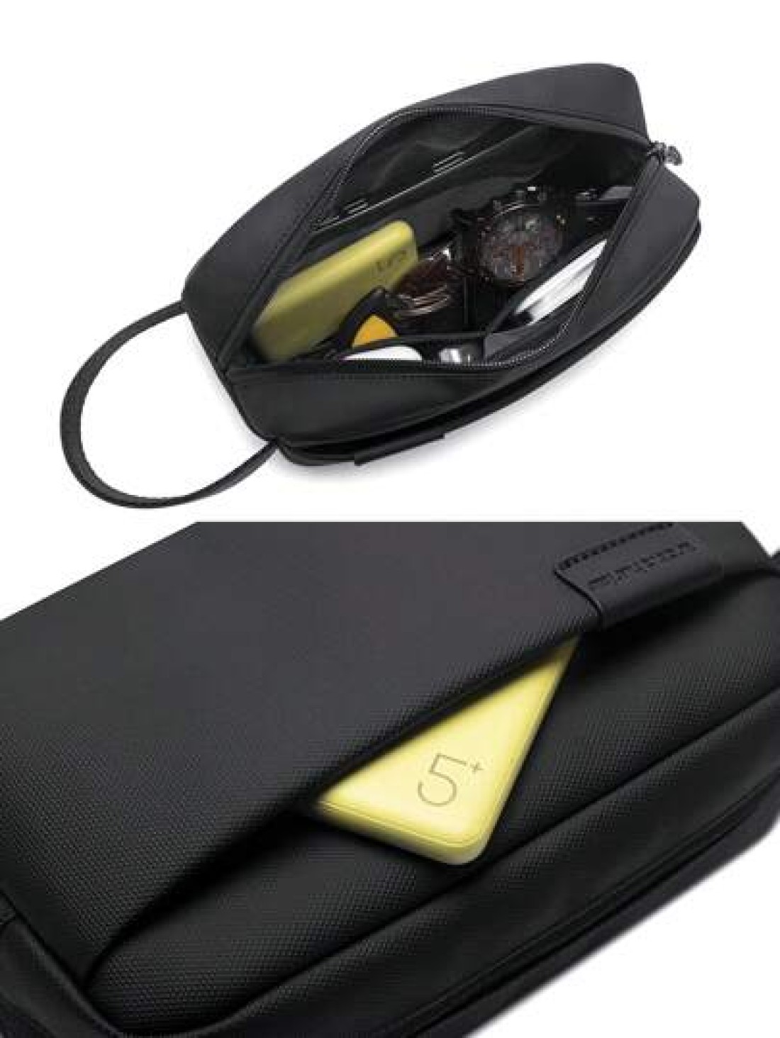 arctic hunter Men Clutch Bag Portable Washing Toiletry Bag Handbag For Sports Business And Travel Storage Bag Underarm Bag Square Bag For Business Gift For Father Wash Bag Toiletry Bag Handbag For Uni