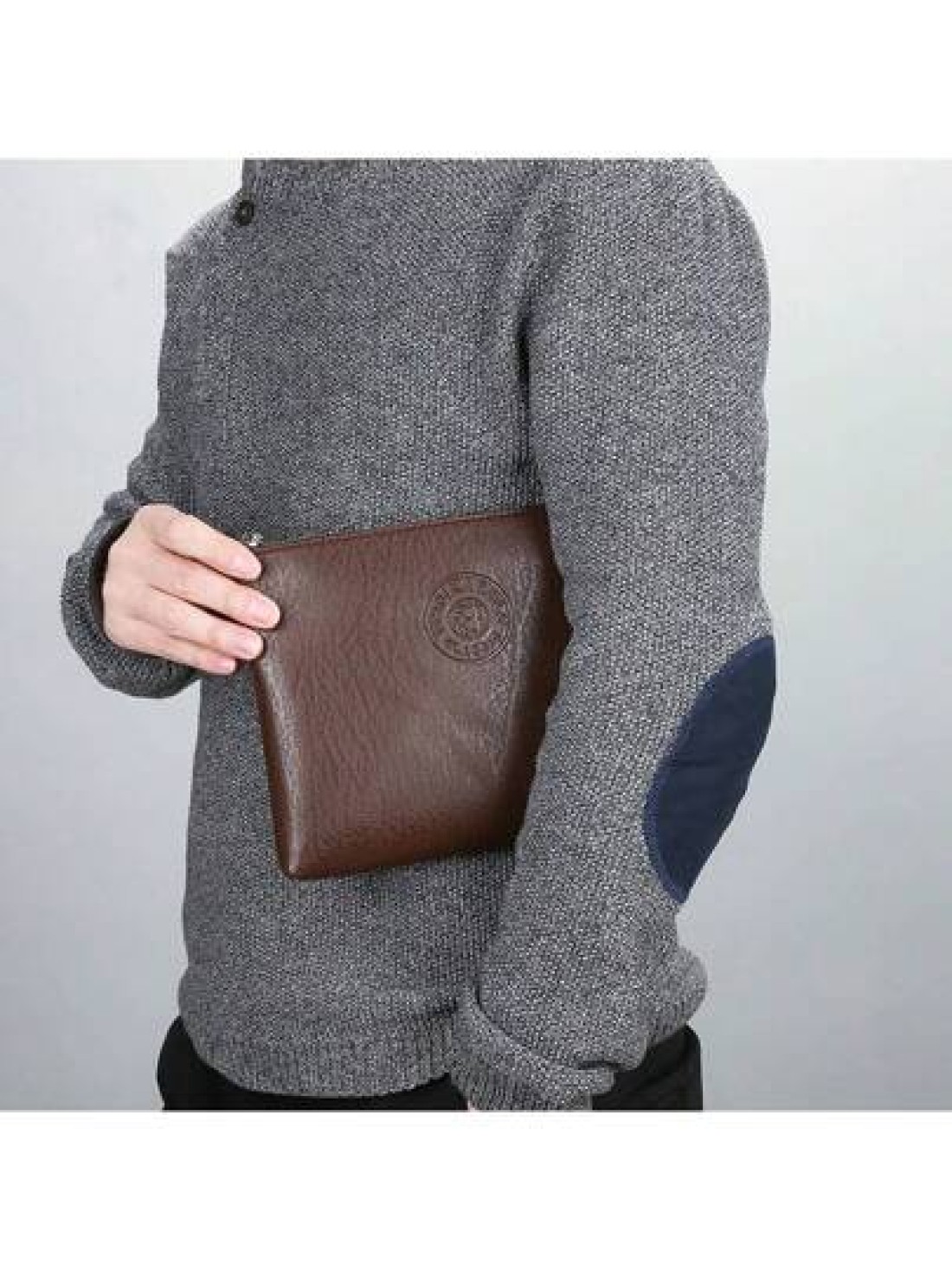 Men Clutch Bag Men Handbag Men Wristlet Bag Water Proof Portable Lightweight For College Business Travel PU Leather Business Simple Style Streetwear College Student Summer Old Money Multi Card Clutch