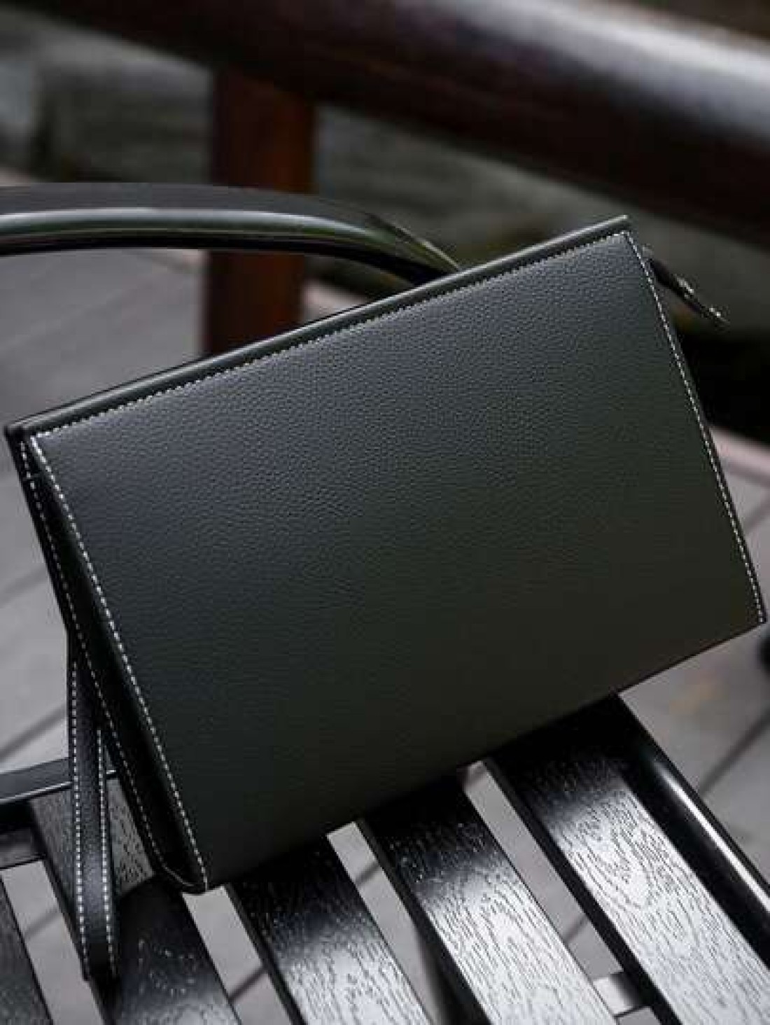 gorchis New Style Men s Clutch Bag Black Toiletry Bag Large Capacity Business Hand Carry Bag Simple Versatile PU Leather Underarm Envelope Bag With Multi Card Slots Fashion Man Bag