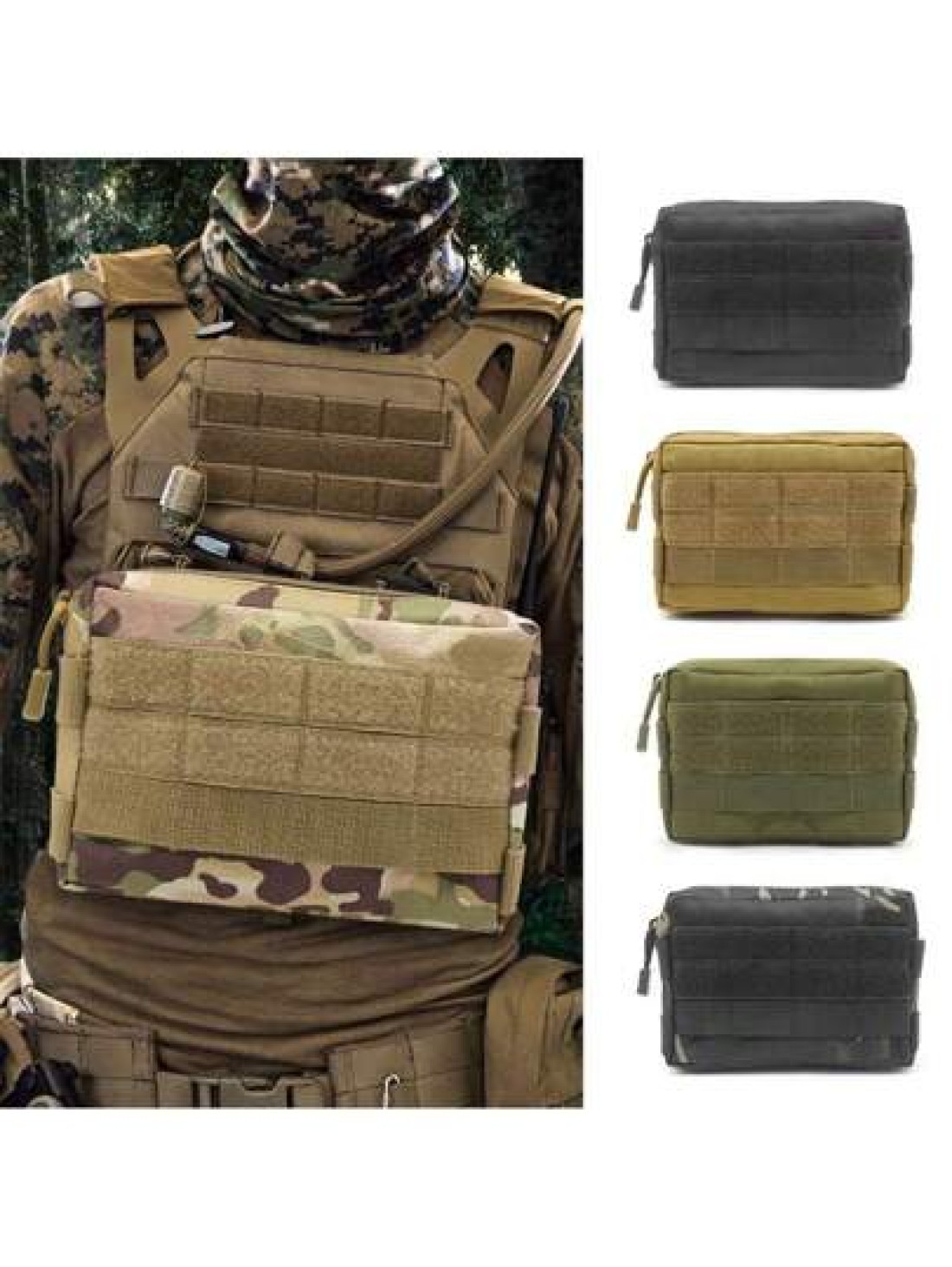 NYXIA Outdoor EDC Hunting Toolkit Molle Pouch Multifunctional Camouflage Waist Pack Coin Cell Phone Pouch Nylon Portable Handbag Christmas Gifts Christmas Winter Fall Men Bag Wallet Men Wallet Gifts T