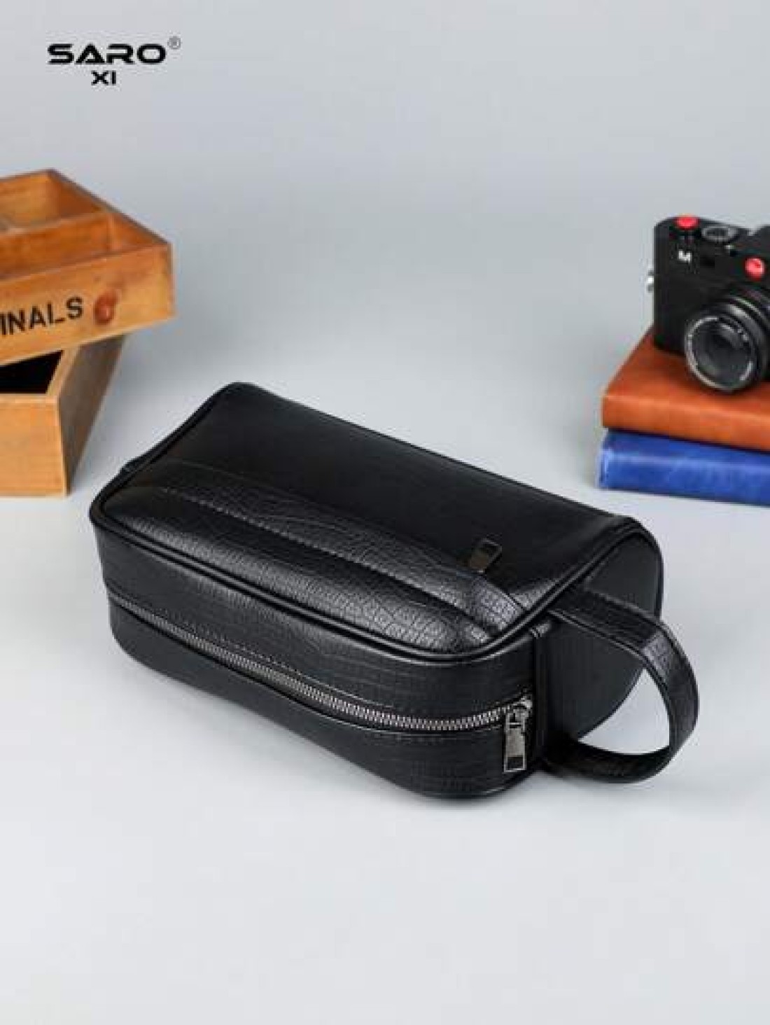 saroxi Men s Large Capacity Fashionable Casual Handbag Wristlet Pouch High End Elegant Portable For Work Travel Suitable For Young Office Workers Students A Great Gift Choice For Men Pillow Bag Men