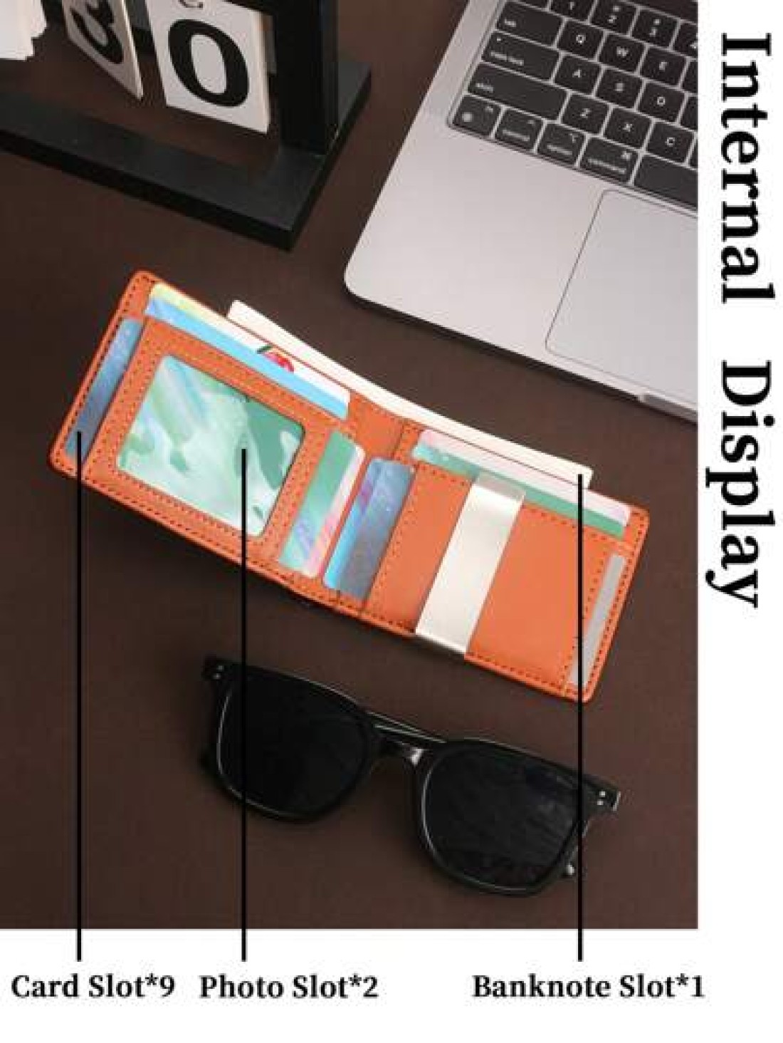 HOVI S Carbon Fiber Short Wallet Business Minimalist Card Holder RFID Blocking Anti Theft Two Fold Money Clip Wallet Mini Bag Small Bag