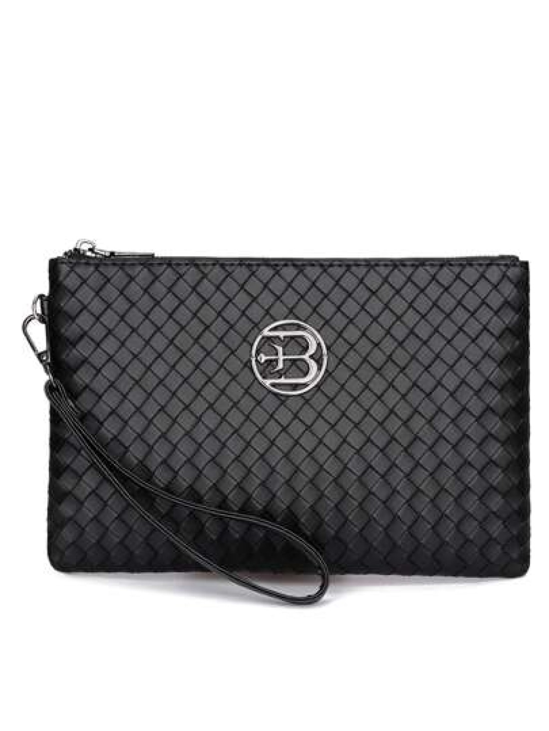 Braiding Style Men PU Leather Wallet Purse Money Credit Card Holders Men Wallet Money Bag Business Casual Handbag Wristlet Bag Underarm Bag Envelope Bag Square Bag Student Travel Winter Large Capacity