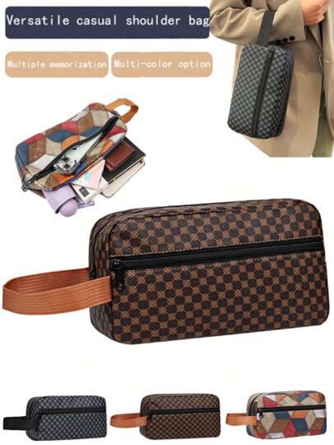 Casual Shoulder Bag Men s And Women s Purse Clutch Bag Crossbody Bag Multi Layer Backpack Middle Aged Crossbody Bag Women s Bag Mini Bag Small Bag